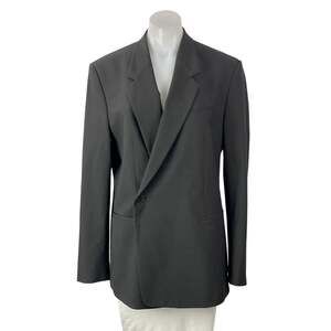 Zara Womens Black Long Sleeves Tailored Double Breasted Blazer Coat Jacket Sz 36